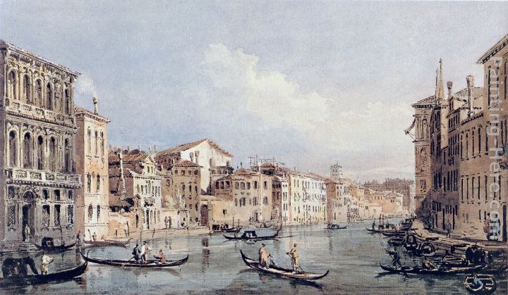 Grand Canal, Venice (after Canaletto) painting - Thomas Girtin Grand Canal, Venice (after Canaletto) art painting